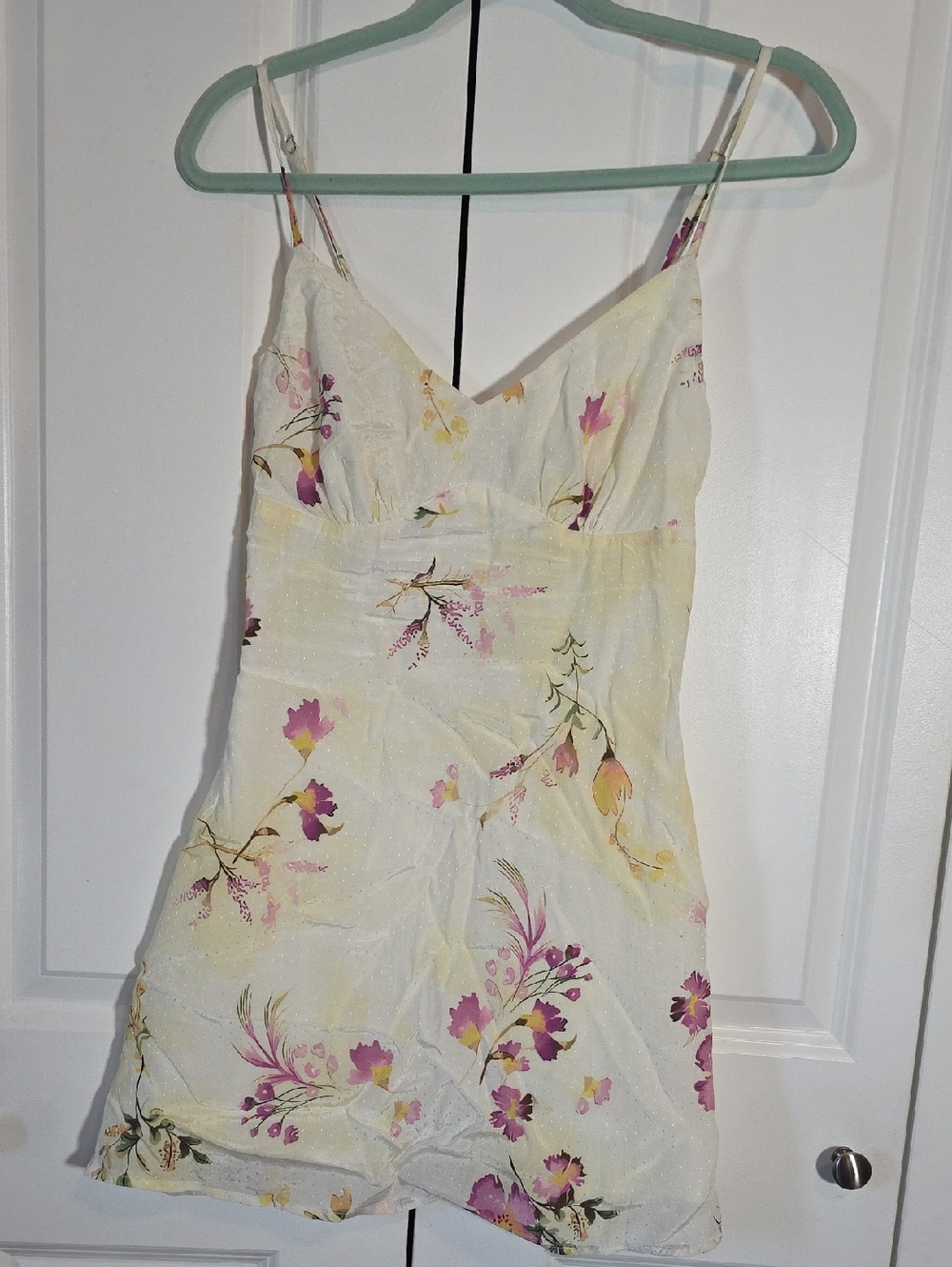 Princess Polly Cream Floral Mini Dress with Yellow & Pink Blooms